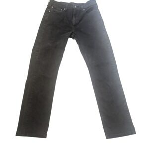 Levi's 514 Black Jeans Straight Leg Denim Pants Classic‎ Style W33 L30
